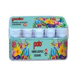 POLO Fabric Acrylic Colours 10 Shades
